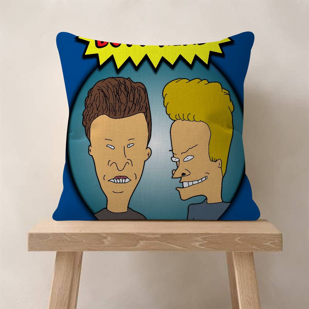 Funny BBeavis And BUTTHEAD Cushion Cover Pillowcase Upholstery Sofa Throw Pillow Home Decor Pillowcas