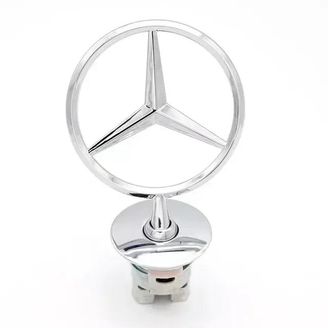 ZPU1 Car Bonnet Emblem Engine Front Hood Logo Marking Accessories For Mercedes Benz AMG W177 W176 X166 X167 C257 C218 X253 C118 C117