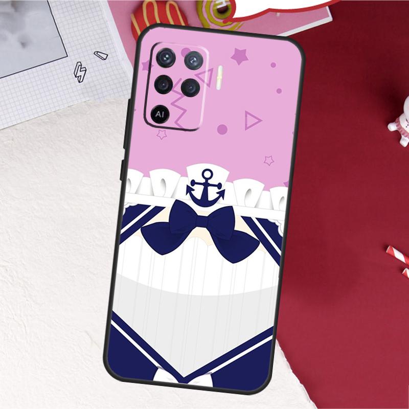 Чехол Hololive Minato Aqua для Oppo A16 A96 A76 A17 A18 A60 A80 A40 A38 A58 A78 A98 A94 A74 A54 A15 A57 A77 A5 Pro