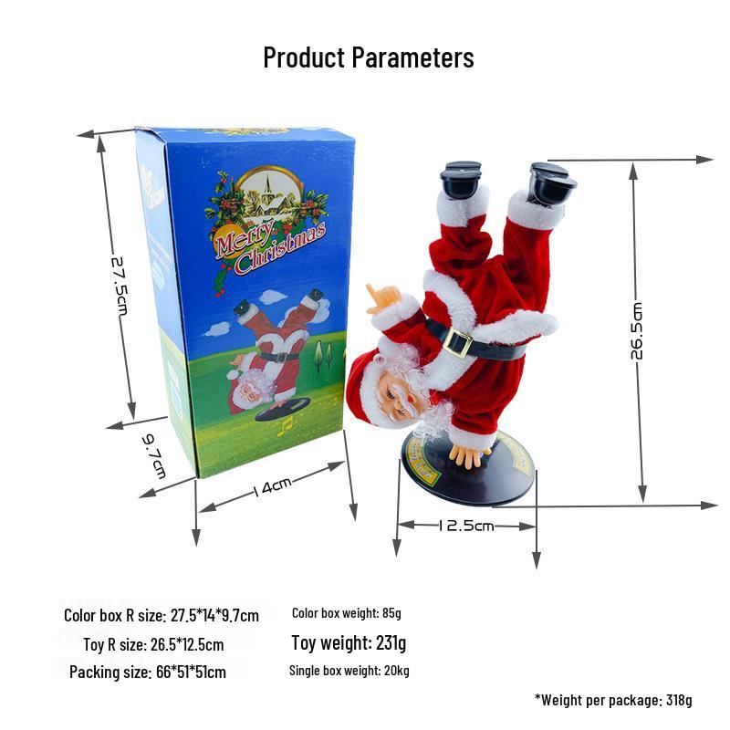 Электрическая игрушка «Дед Мороз, поднимающийся по лестнице» - Рождественский подарок, бусы для украшения камина и елки.