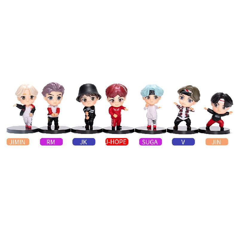 Buntan Boy 7 Штук/Набор Фигурка Кукла Модель Игрушка Rm Jin Suga Jhope Ji Min V Jungkook Звезда Идол Милый Подарок