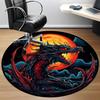 1 шт. Круглый ковер Dragon Moon для офиса, под офисные стулья, в спальню, гостиную, домашний декор, декор комнаты