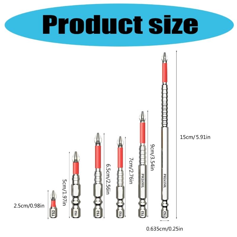Промышленная отверточная насадка Шестигранный хвостовик Ударная насадка для электродрели Набор головок для закручивания винтов Насадка для электроинструмента