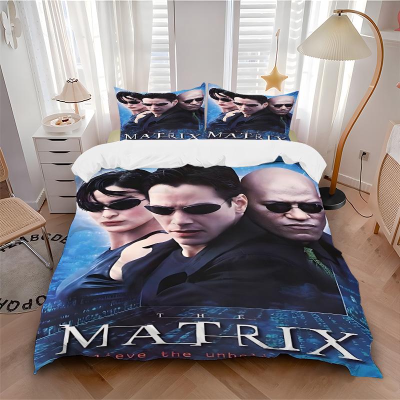 Matrix Unbelievable Reality Print 3Pcs Bedding Setduvet Cover With 2 Bedropillowcase Home Birthday Gift