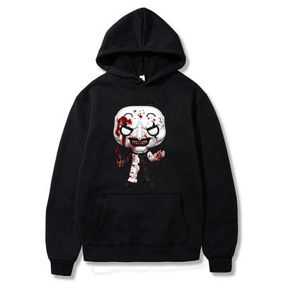 Фильм ужасов Terrifier3 Толстовка с капюшоном Art Clown Art Big Head Одежда для женщин и мужчин Dark Style Толстовка Terrifier Doll Image Pullover