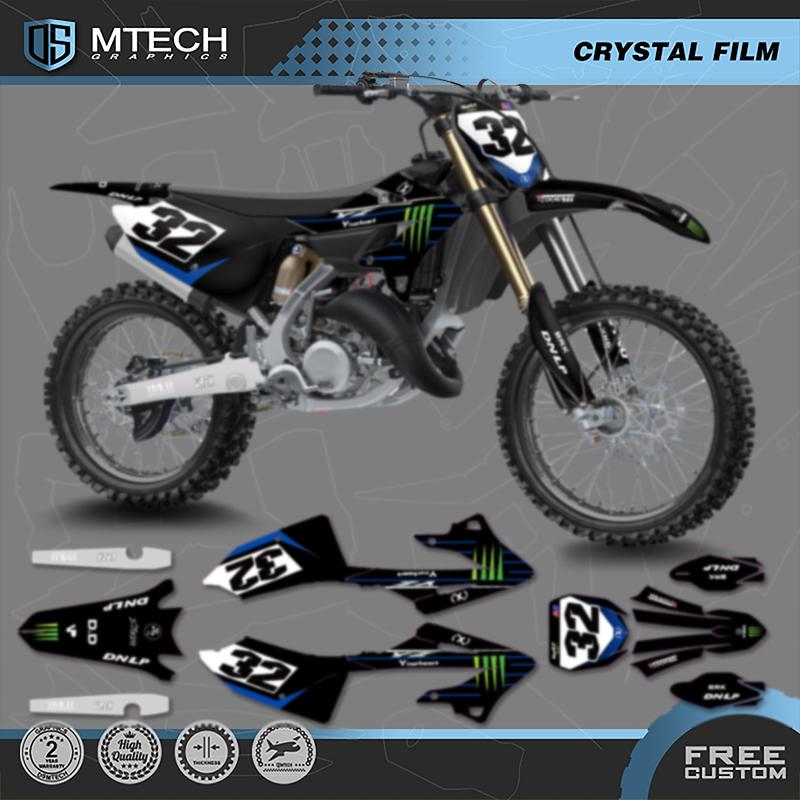 DSMTECH Motorcycle Graphics Decals Stickers Kits For YAMAHA YZ125 YZ250 YZ 125 250 2022 2023 2024 003