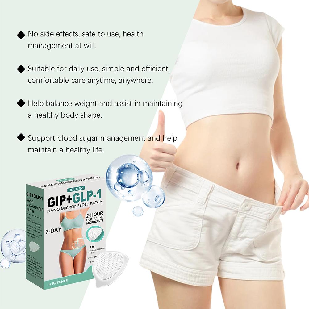 1/2/3Boxes GIP+GLP-1 Nanos Microneedles Patch Microneedles Patch Gentle Body Slimming Stickers Daily Lazy Care Patch Unisex