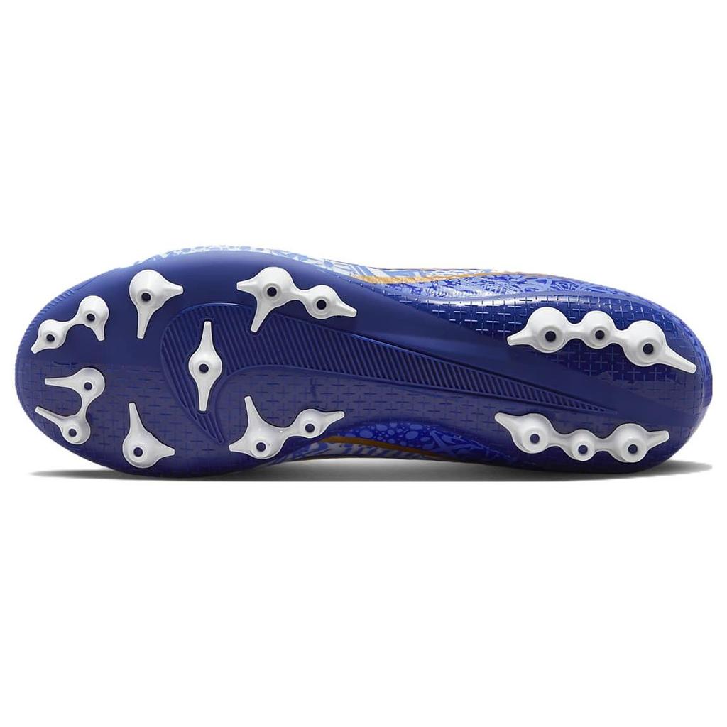 Nike Кроссовки мужские Zoom Mercurial Superfly 9 Academy CR7 AG Azulejo белые Concord средне-синие DV8187-182