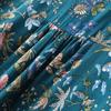 Женская хлопковая рубашка в винтажном стиле с цветочным принтом и V-образным вырезом, блузка с длинными рукавами, топ