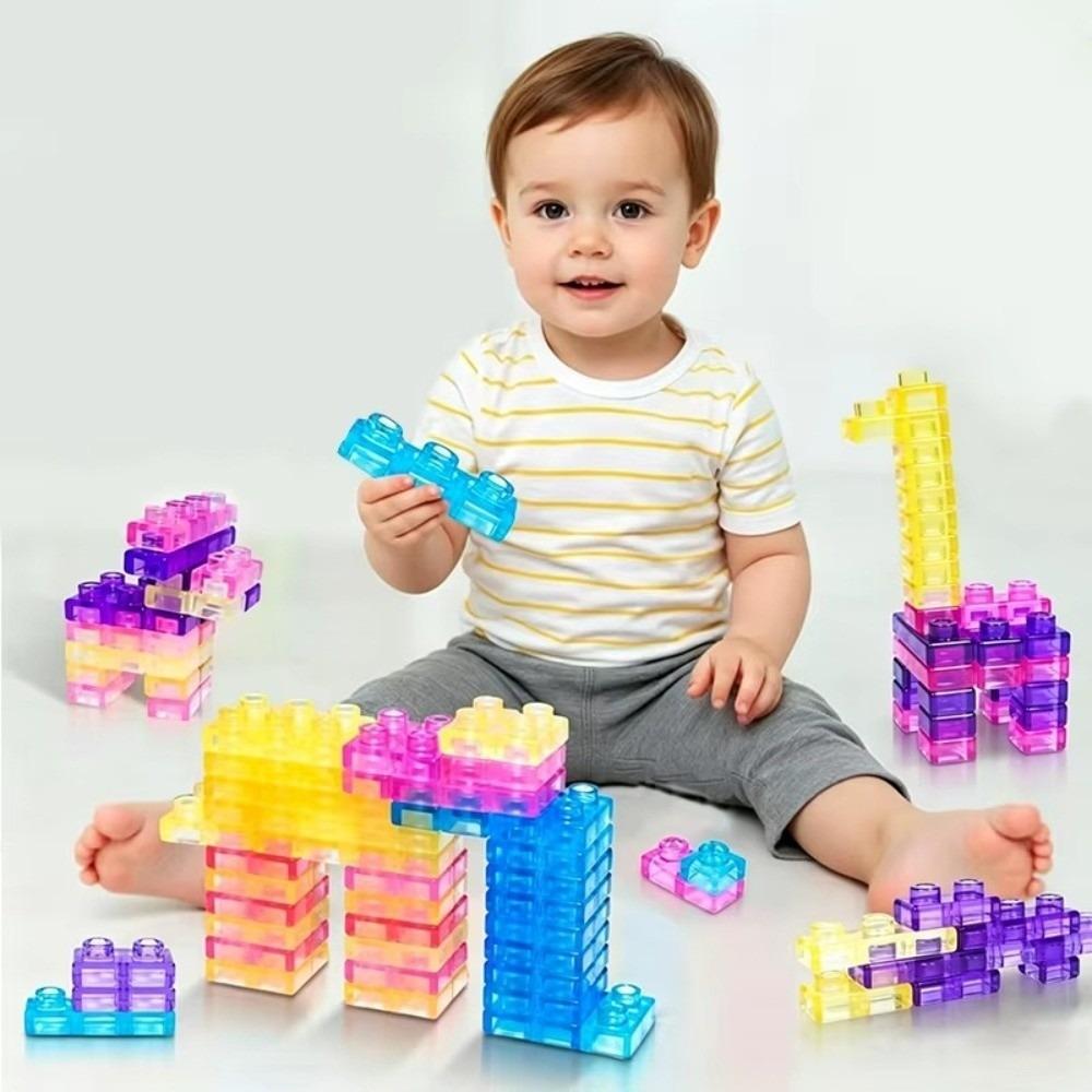 Rubber Jelly Building Blocks Flexible Soft Jelly Blocks Squishy Building Blocks Kids Gift