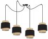 Hanging lamp, chandelier, ceiling lamp, boho jute lampshade