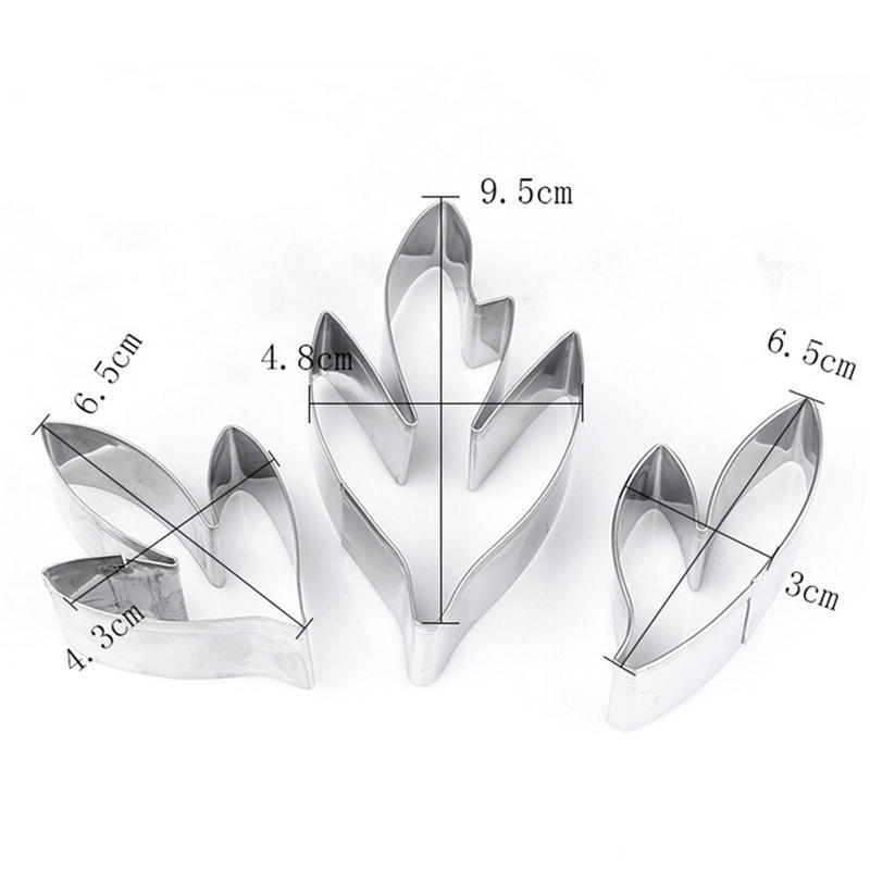 Мягкие конфеты для украшения торта, инструмент из нержавеющей стали, резак для листьев пиона