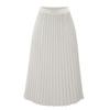 Women's Fashion Loose Casual Elastic High-waisted Beach Skirt Solid Color Draping Pleated Half Skirt