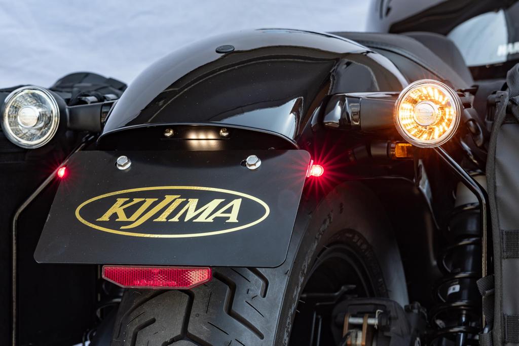Kijima Motorcycle Parts Number Plate Bracket Kit with LED Nano Tail Lamp Night Star ('22-/RH975) HD-013917