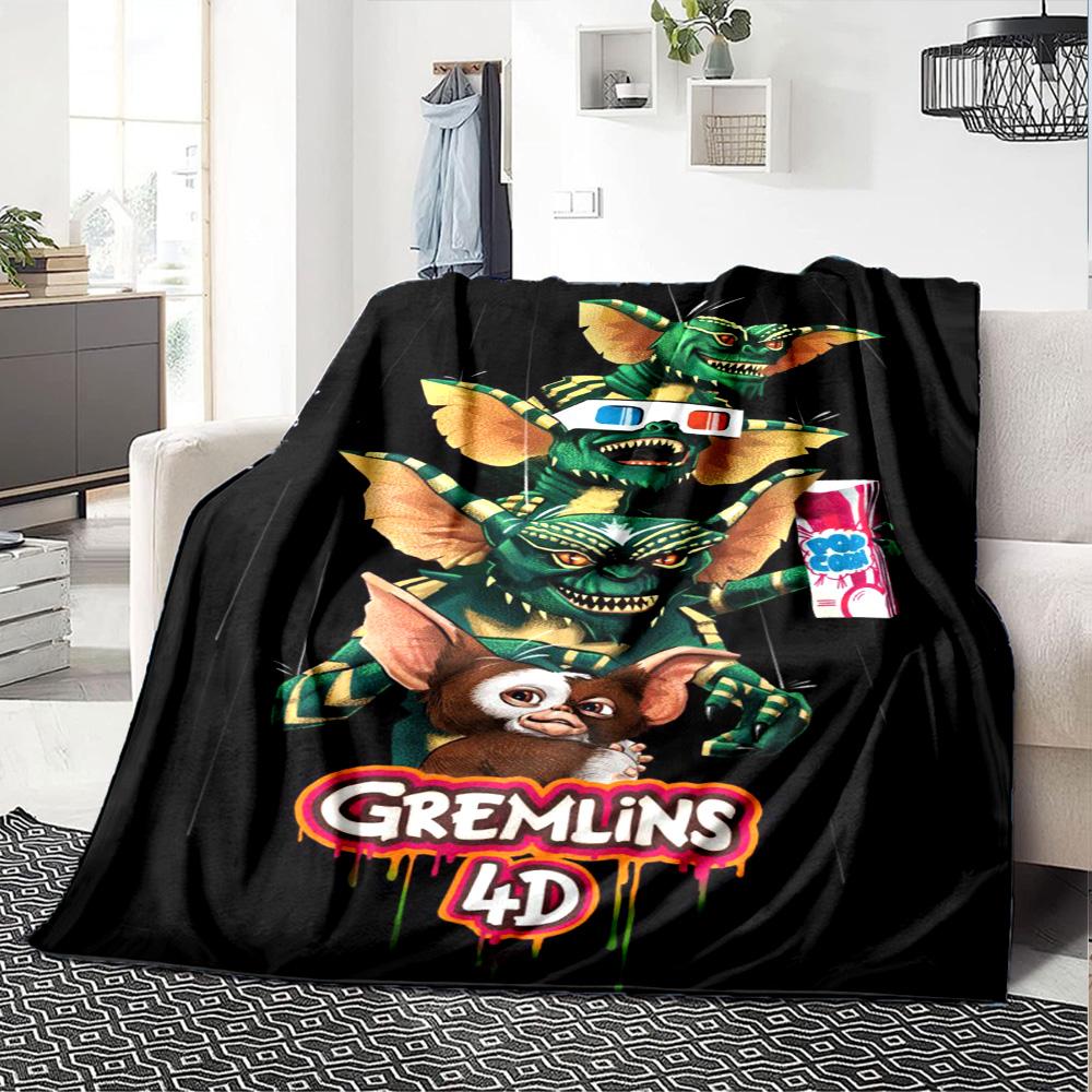 Gremlins Blanket Comfortable Suitable for Bed Sofa Couch for All Occasions Modern Gift for Travel Home Birthdays