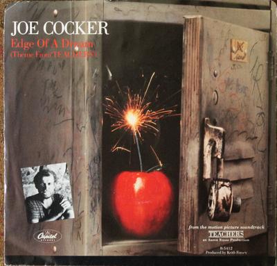 7-дюймовая пластинка JOE COCKER Edge Of A Dream Тема из teache B5412 CAPITOL 1984 Канада Рок Б/У