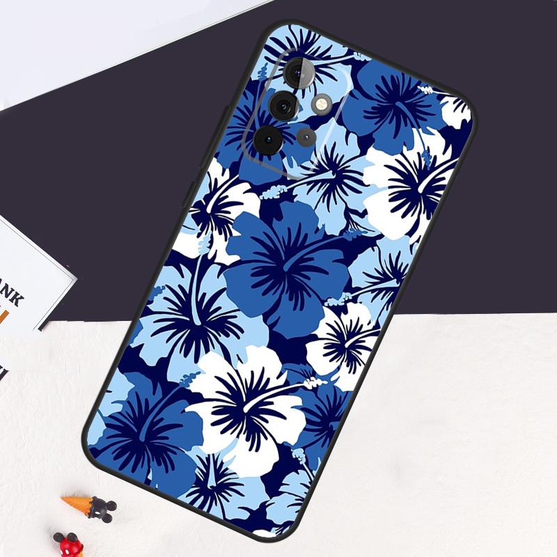 Ретро чехол с гавайским цветком гибискуса для Samsung Galaxy A54 A34 A14 A52S A12 A22 A32 A52 A50 A51 A71 A13 A53 A33