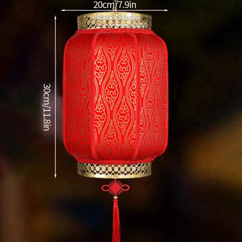 Traditional Red Lantern Chinese New Year Lanterns Spring Festival Decor 2025 Year of Snake Decor Fu Lantern Hanging Ornament