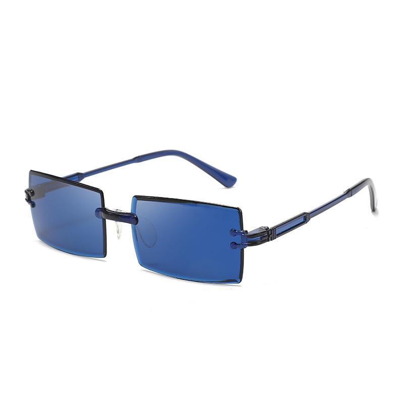Солнцезащитные очки в квадратной оправе с плавным изменением цвета, в стиле «морской стиль», в европейском и американском стиле.