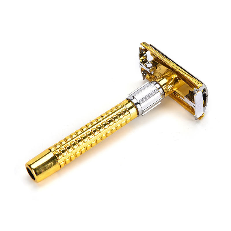 1Pc Traditional Style Safety Razor With Blade Provides Very Close Shave
