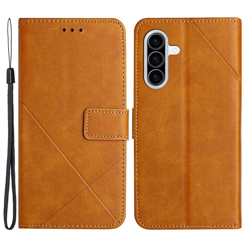 Для Samsung Galaxy A36 5G Чехол Кошелек Кожаный Чехол для Телефона с Линейным Узором