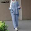 Women's Plus Size Fall Long Sleeve Pants Shirt Suit