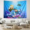 1pc Blocky pixel game Tapestry, Living Room, Bedroom, Office, Party Decor, Ideal Festive Gift