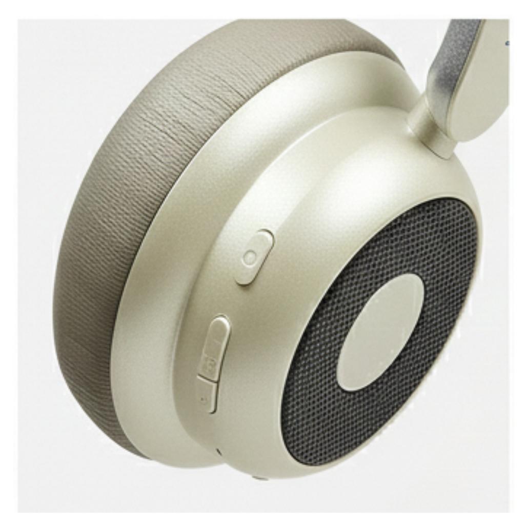 LogiLink AuraSolo BT 6.0 ANC Wireless On-Ear Headphones with Microphone, Brown