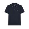 Simple Comfortable Casual Short Sleeve Polo Shirt Men Tops Legendary-Blue F51M431102FNV