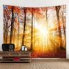 Гобелен «Солнечный лес» для украшения офиса, гостиной, настенный гобелен для дома