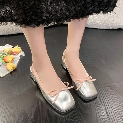 Сандалии и тапочки для женщин, которые можно носить на улице, а также полутапочки 2024 года, новые универсальные женские тапочки Baotou на весну и осень