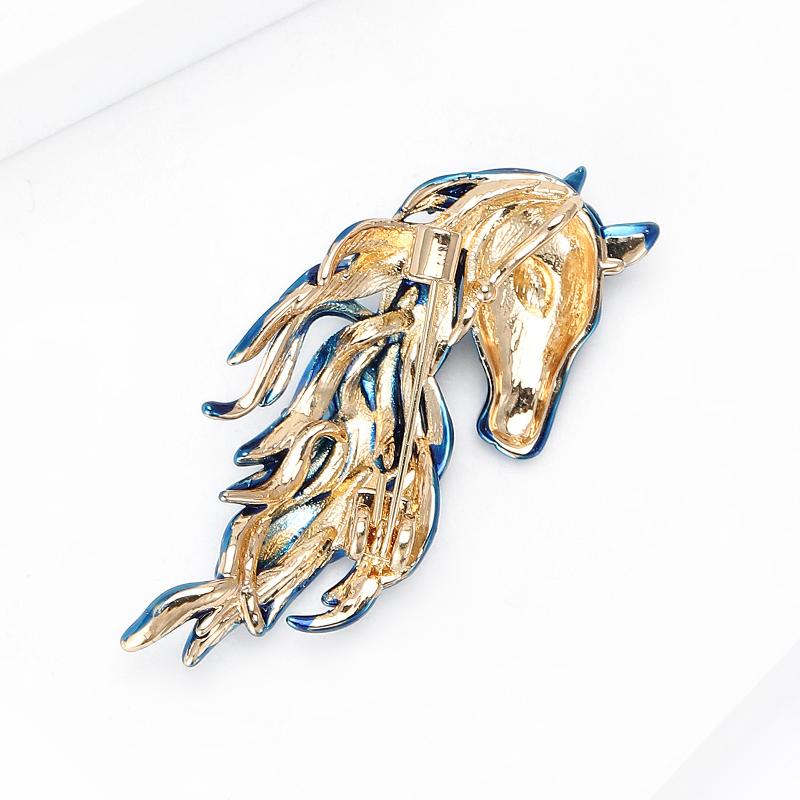 Роскошные Универсальные Броши в виде Лошадиной Головы для Женщин, Значки с Животными, Повседневные Аксессуары для Вечеринок и Встреч с Друзьями, Ювелирные Изделия в Подарок