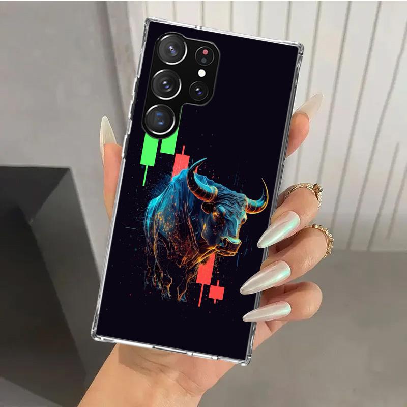 Чехол для телефона Samsung Galaxy S26 S24 S23 Ultra S25 Edge S22 S21 Plus S20 FE с принтом "Торговля Инвестиции Форекс Фондовый Рынок" Мягкий Принт Sh