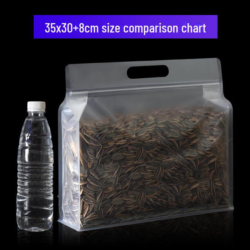 Прозрачные утолщенные пакеты с застежкой Ziplock для упаковки продуктов питания, орехов, сухофруктов и новогодних товаров