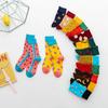 2023 Women's Mid-Tube Fruit Print Cotton Socks for Spring and Autumn