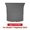 НОВЫЕ Коврики для переднего и заднего багажника Tesla Model 3/Y Highland, TPE ковер, водонепроницаемые, погодоустойчивые накладки, коврики верхнего и нижнего слоя