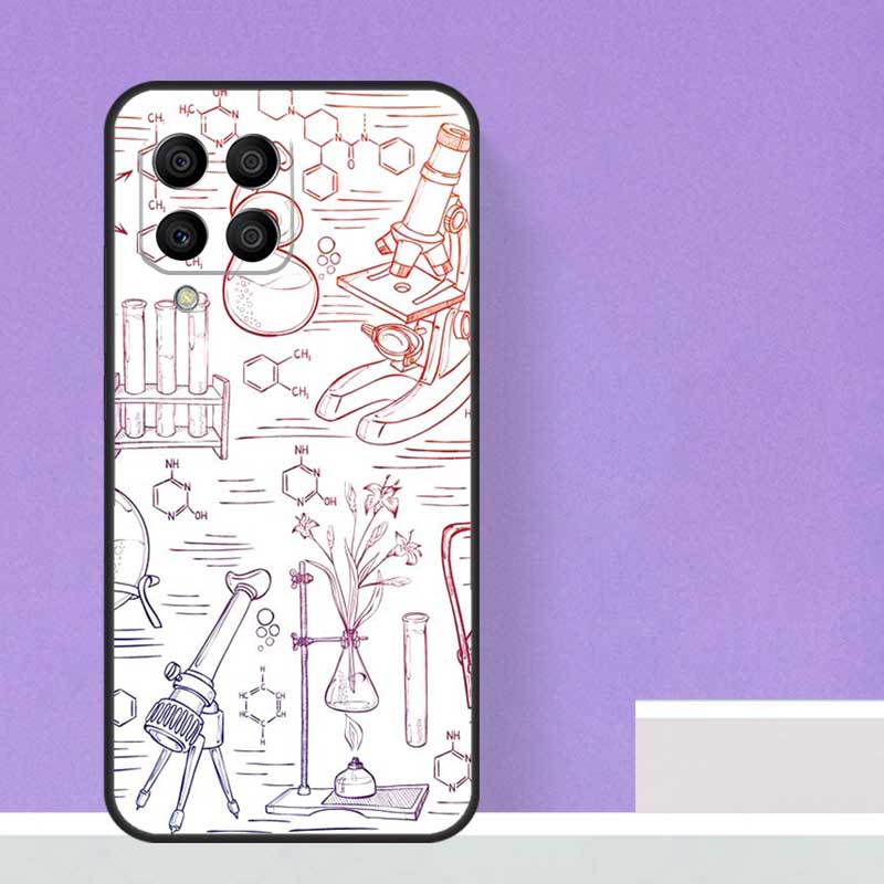 Biology Chemistry For Samsung Galaxy M13 M33 M53 M12 M32 M52 M14 M34 M54 M20 M51 M21 M30s M31s M15 M55 Case