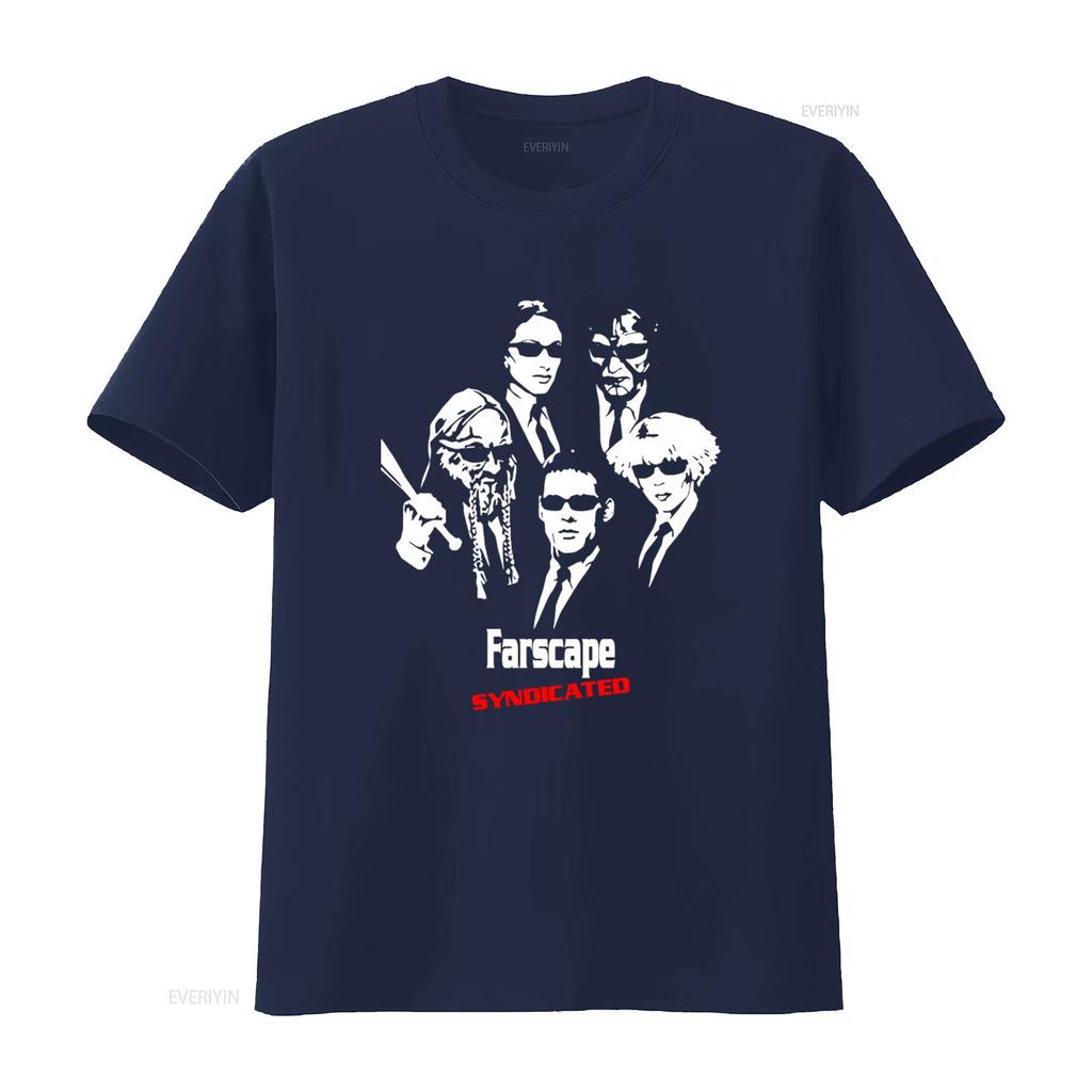 Farscape Syndicated Movie T Shirt 100 Cotton Black Reprint Digital TK0148 vintage Washed fashion Stylish streetwear graphic