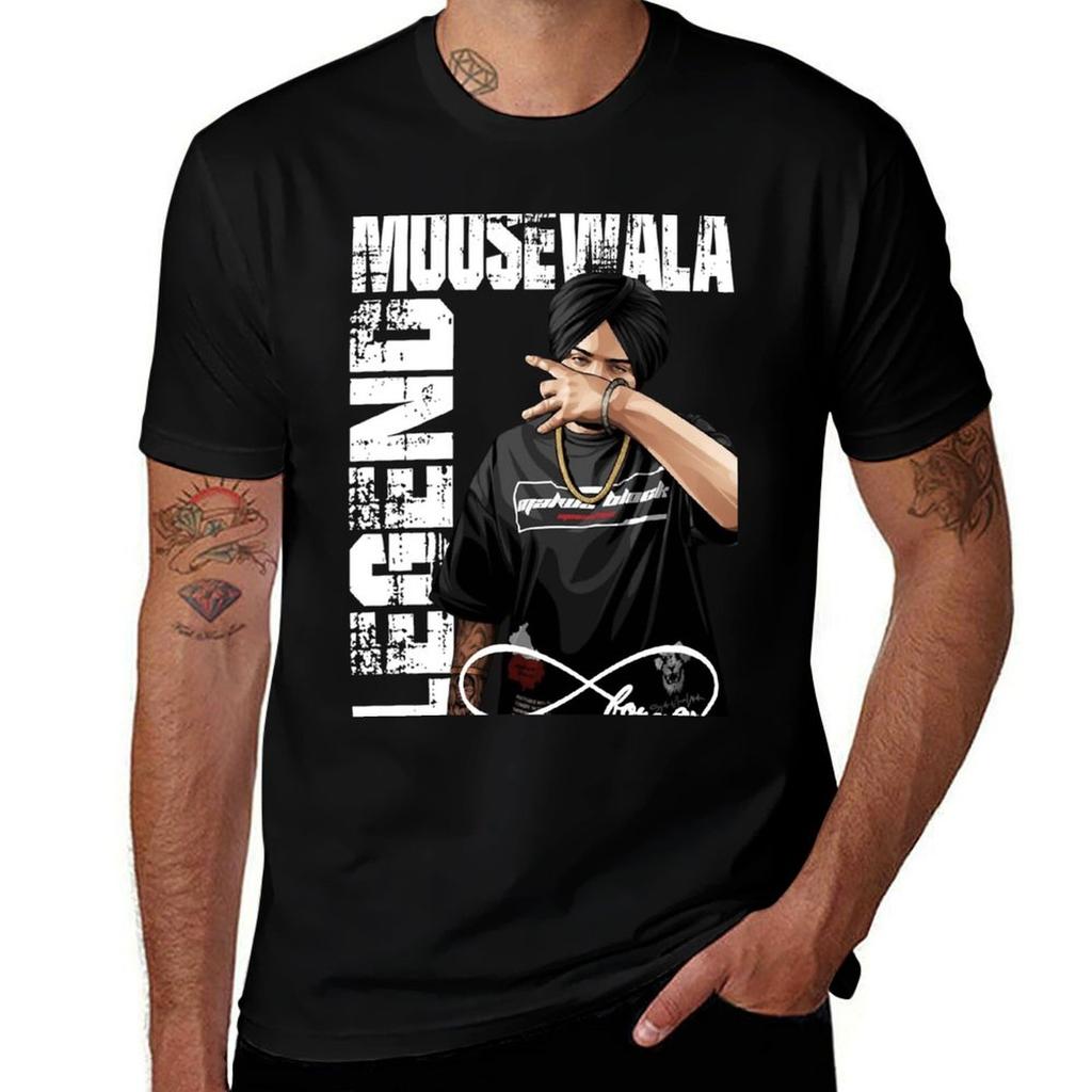 Sidhu Moose Wala Sticker Classic(1) Tshirt Plus Size Lightweight Tee Shirt