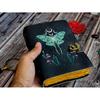Leather Journal Spell Wizard Cat Book Blank Notebook Book Of Shadows Wiccan Pagan Grimoire Book for Traveling Sketching Best Gift