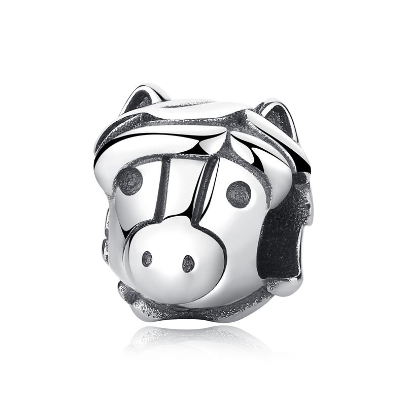 Original 925 Silver Charm Bead Love Dog Cat Paw Panda Firefly Pendant Charms Fit Bracelets Necklaces Women Jewelry