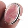 Natural Rhodochrosite Gemstone Handmade 925 Sterling Silver Gift Ring S.9 p1U40