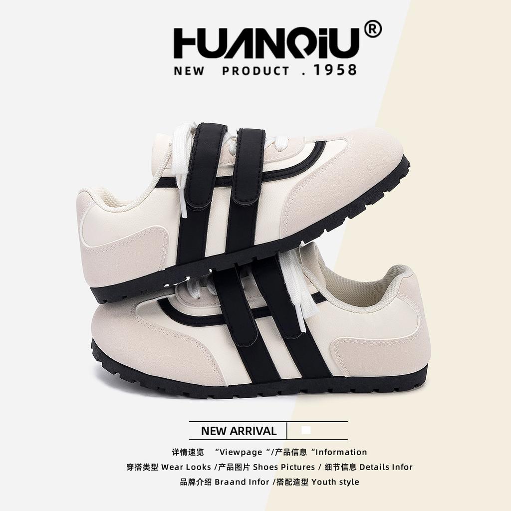 Global Velcro Dexun Shoes Women's Shoes ZHQ-XA562 Autumn Breathable New Niche Versatile Board Shoes Women's Shoes