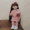 55cm Soft Silicone Full Body Vinyl Toy Reborn Toddler Girl Doll Betty Lifelike Newborn Baby Wig Hair Gifts for Children Toys