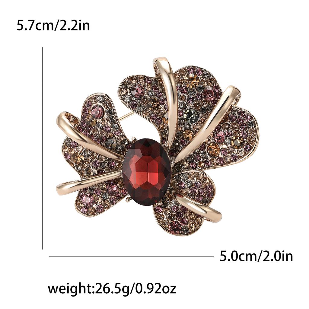 Атмосферный горный хрусталь тяжелая промышленность ирис брошь мода винтажная женская одежда брошь украшение булавка