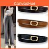 Waist Thin Vintage Belt With Punched Detail And Smooth Buckle Design Casual For