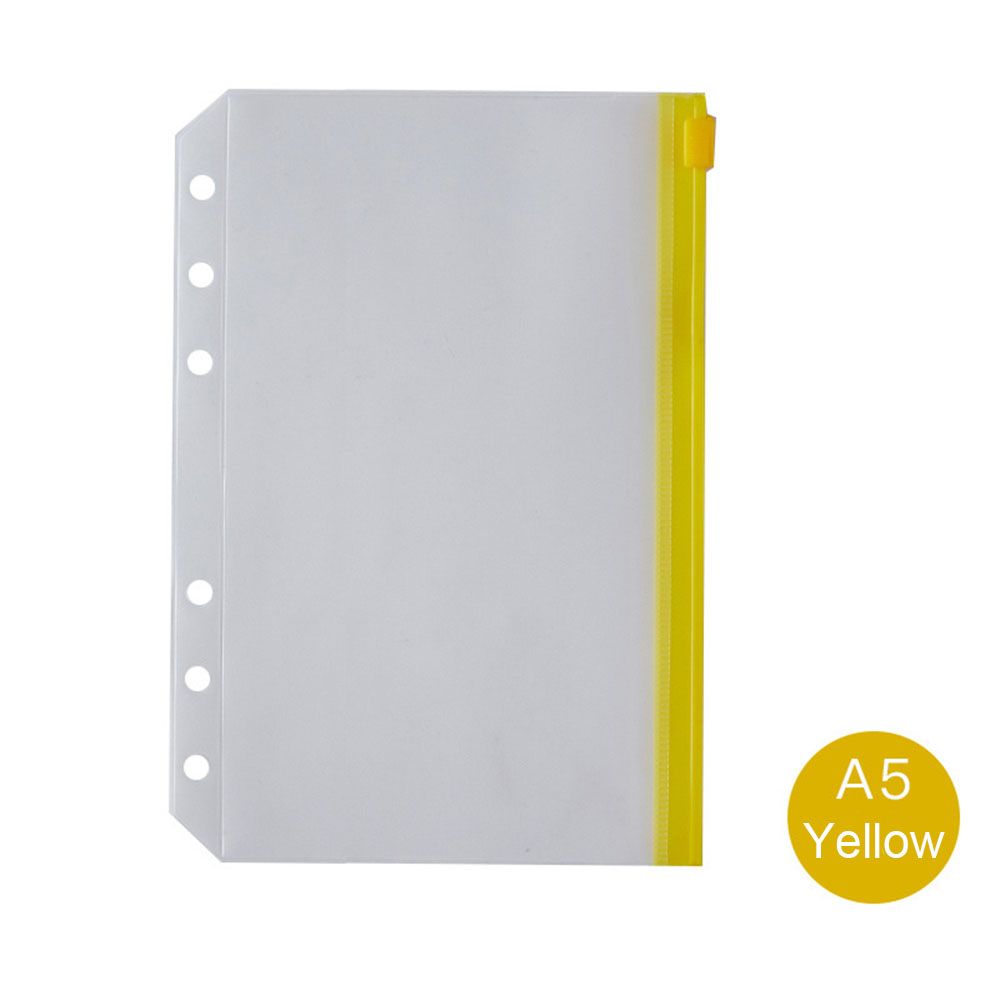 Organizers 6 Ring Loose Leaf Bags Binder Zipper Folders Notebook Binder Binder Pockets A5 A6 Size