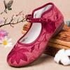 Женские туфли на плоской подошве с традиционной китайской вышивкой в стиле ретро, милые женские нескользящие танцевальные туфли, классная обувь Vrouwen Platte Schoenen