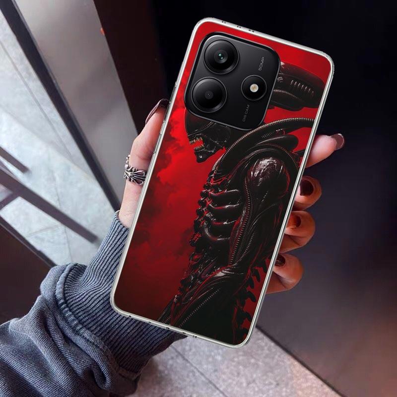 Cool A-Alien X-Xenomorph Phone Case For Xiaomi Redmi Note 10 11 12 13 14 15 Pro Plus 11S 12S 14S 11T 11E 10S Soft TPU Back Cover