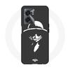 Case - Realme - V23 - Soft - Black and White - Monkey D Pattern. Luffy